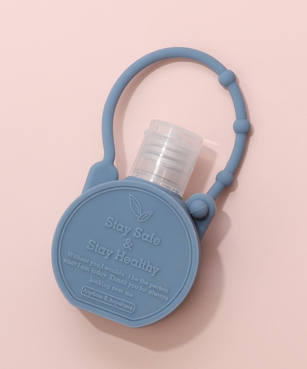 マスク・衛生用品 丸型ホルダー付きポータブル除菌ボトル