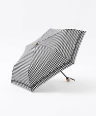 ギンガムチェックフラワー晴雨兼用折りたたみ傘 日傘