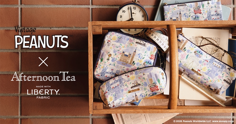 Vintage PEANUTS × Afternoon Tea MADE WITH LIBERTY FABRIC