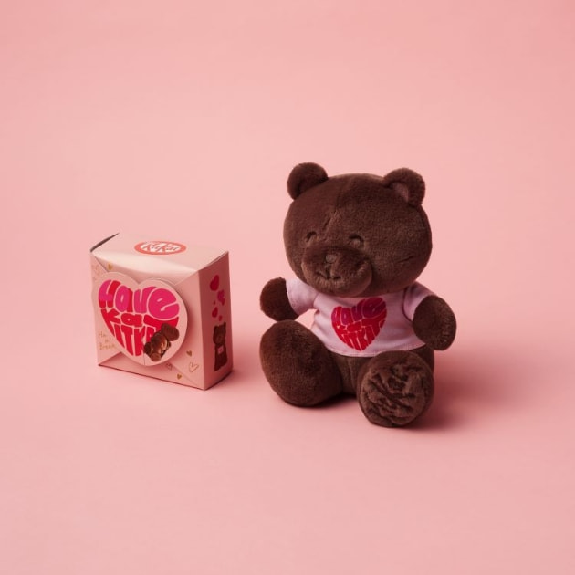 キットカット ハートフルベアー ボックス(8個入り)、ぬいぐるみ