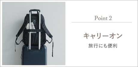Point2 キャリーオン 旅行にも便利