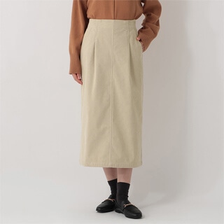 コーデュロイIラインスカート