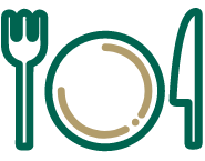 フォークとナイフのアイコン